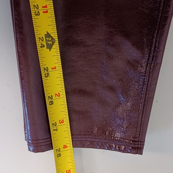 Spanx Faux Patent Leather Sz M Leggings - Picture 11 of 13